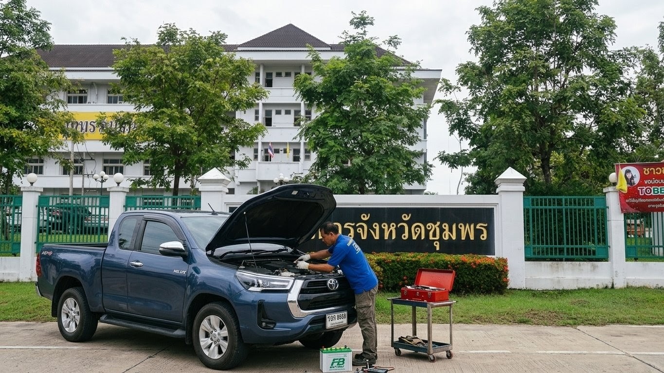 GoldGear59 แบตเตอรี่ชุมพร บริการเปลี่ยนแบตถึงที่ บางหมาก นาทุ่ง ชุมพร